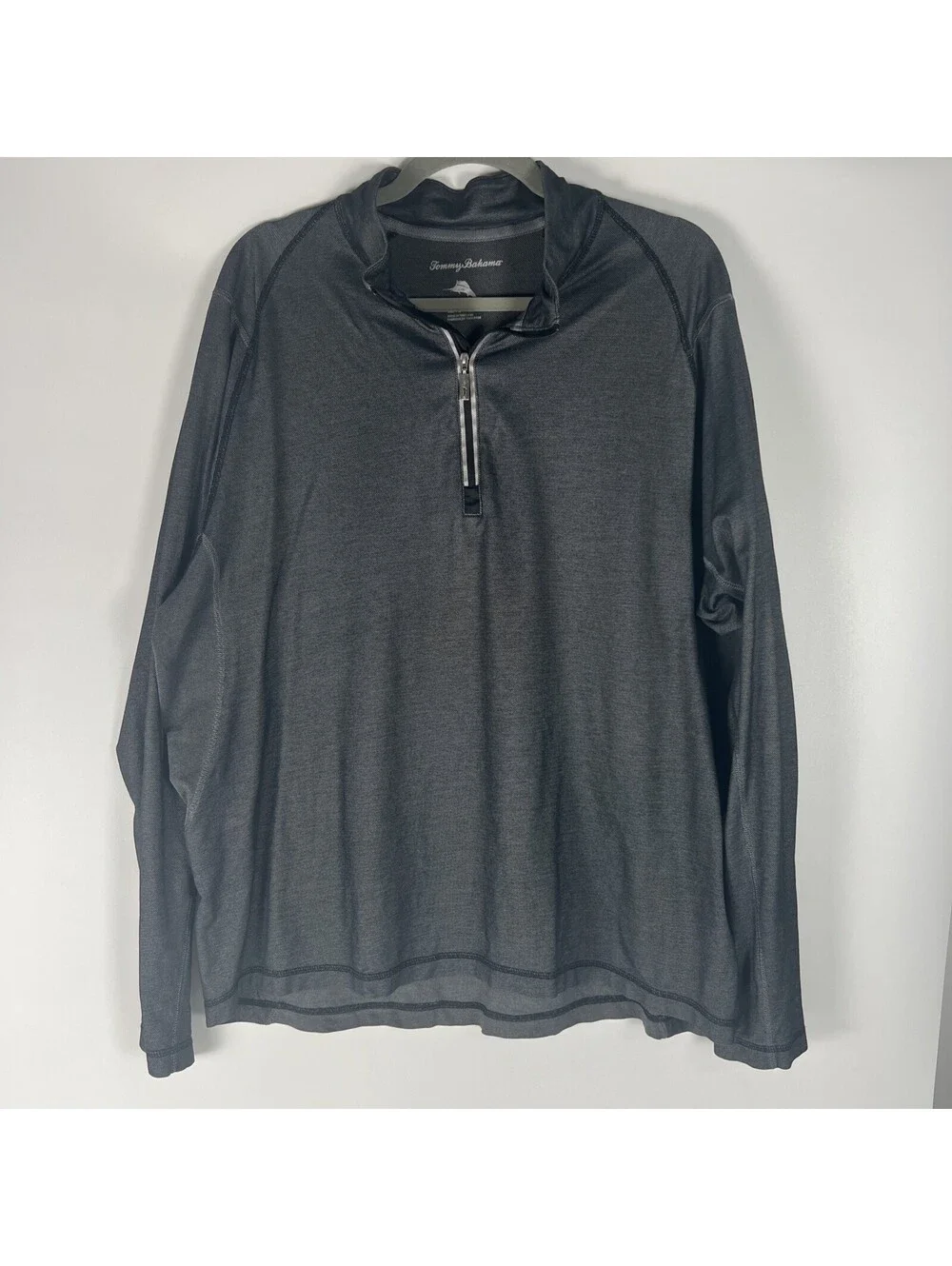 Tommy Bahama 1/4 Zip Pullover Long Sleeve Gray-Men’s XL